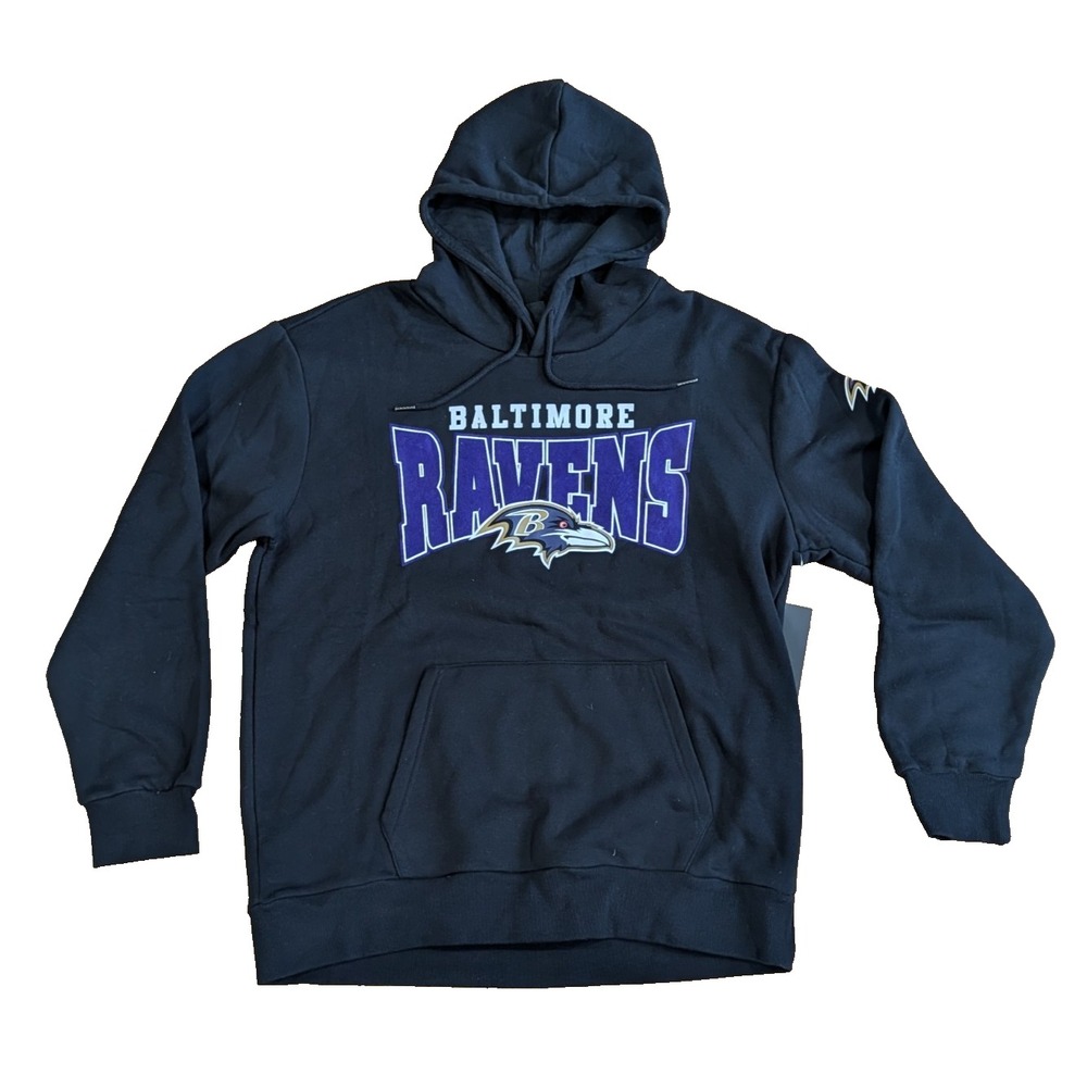 Baltimore Ravens Black NFL Hoodie Pullover Sweatshirt Ultra Game Men's XL NWT